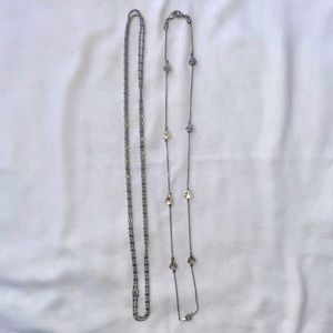 Silver necklaces